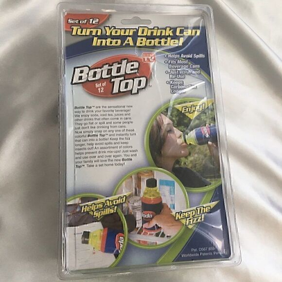 Bottle Tops For Cans As Seen on TV Set of 12 New - Picture 3 of 4